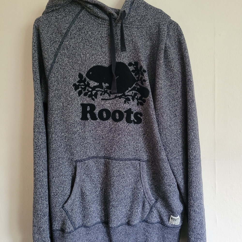 Roots Canada Blue Hoody Mens Size M